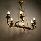 6 light brass chandelier