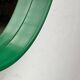 Round green mirror in space age style mid-century by C.L. Augustson, Norway, 1960s.
