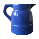 Pitcher of table old ceramic color bright blue