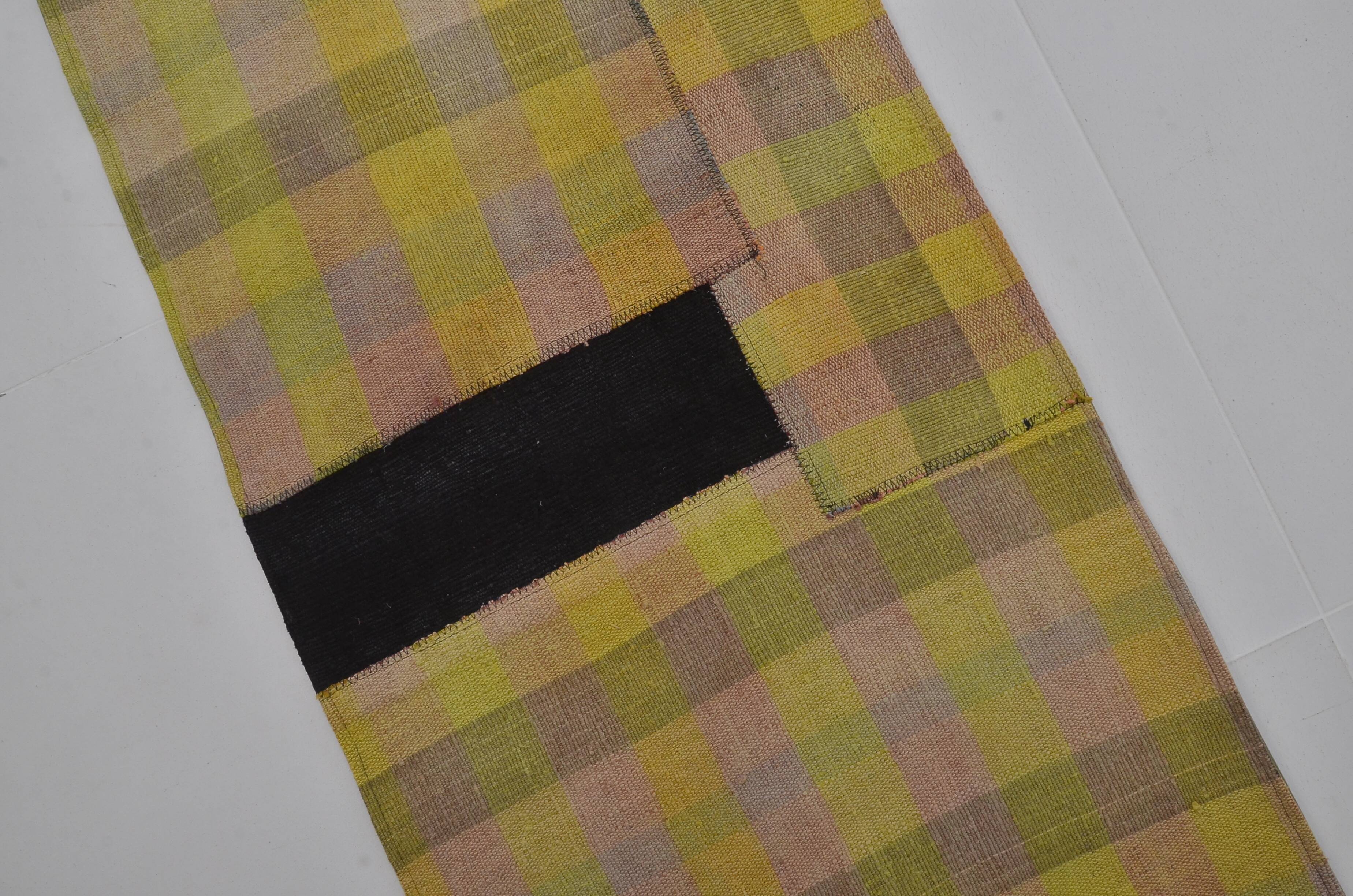 Vintage Anatolian Wool Kilim Runner 3886