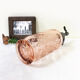Old twisted pink glass siphon