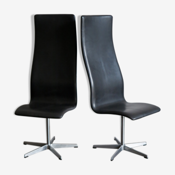 Chaises de bureau scandinaves « Oxford » par Arne Jacobsen pour Fritz Hansen, années 1960