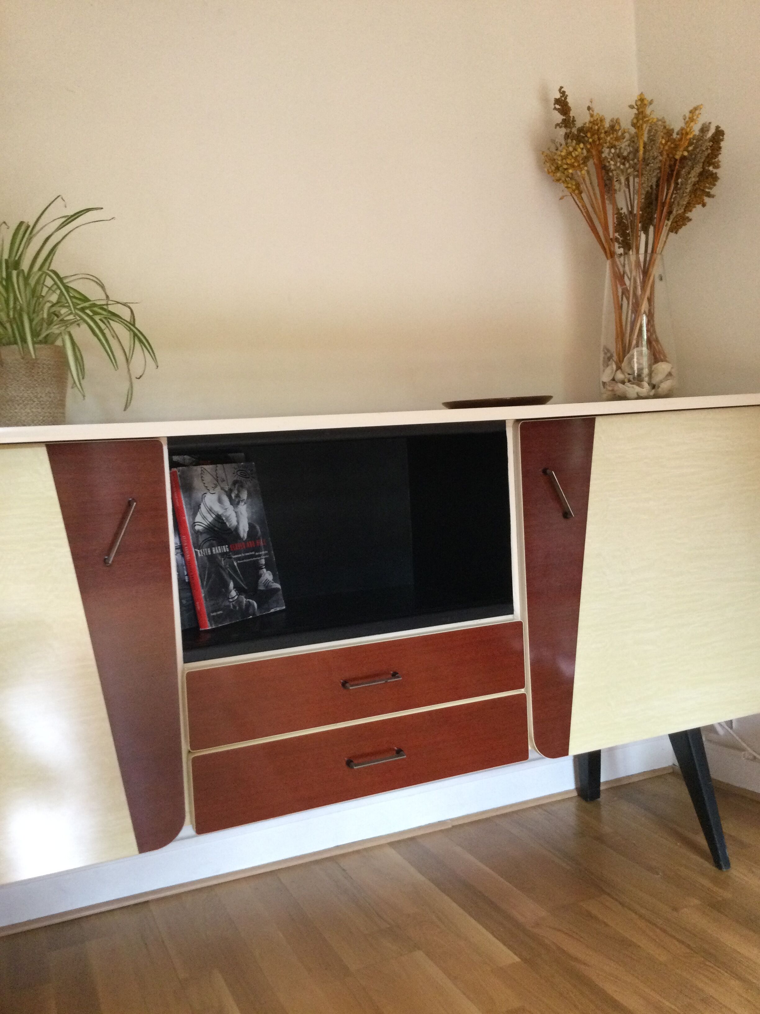Enfilade vintage bois et formica