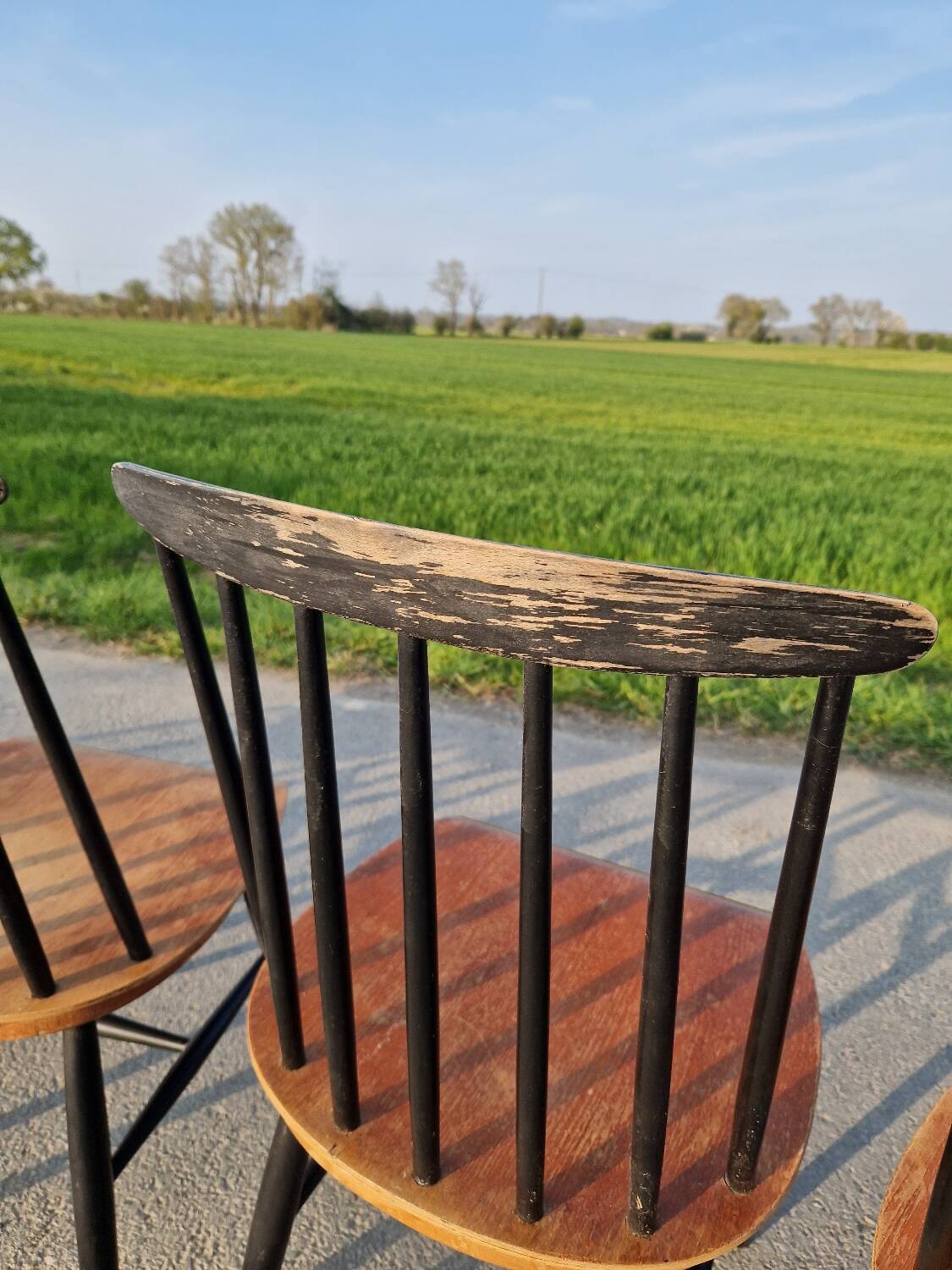 Set of 6 Fannett Scandinavian chairs by Ilmari Tapiovaara 1960.