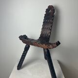 Brutalist tripod chair, 1950s