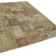 Tapis oriental contemporain fait à la main 201 cm x 301 cm marron patchwork tapis