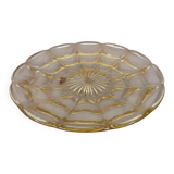 1950s yellow glass tray