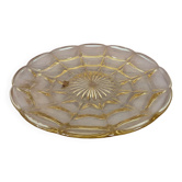 1950s yellow glass tray