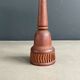Carved wooden candlestick - 17.5cm