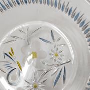 Coupe en verre Walther glass papillon et fleurs