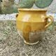 Small glazed yellow terracotta pot, south-west of France early 20th century.