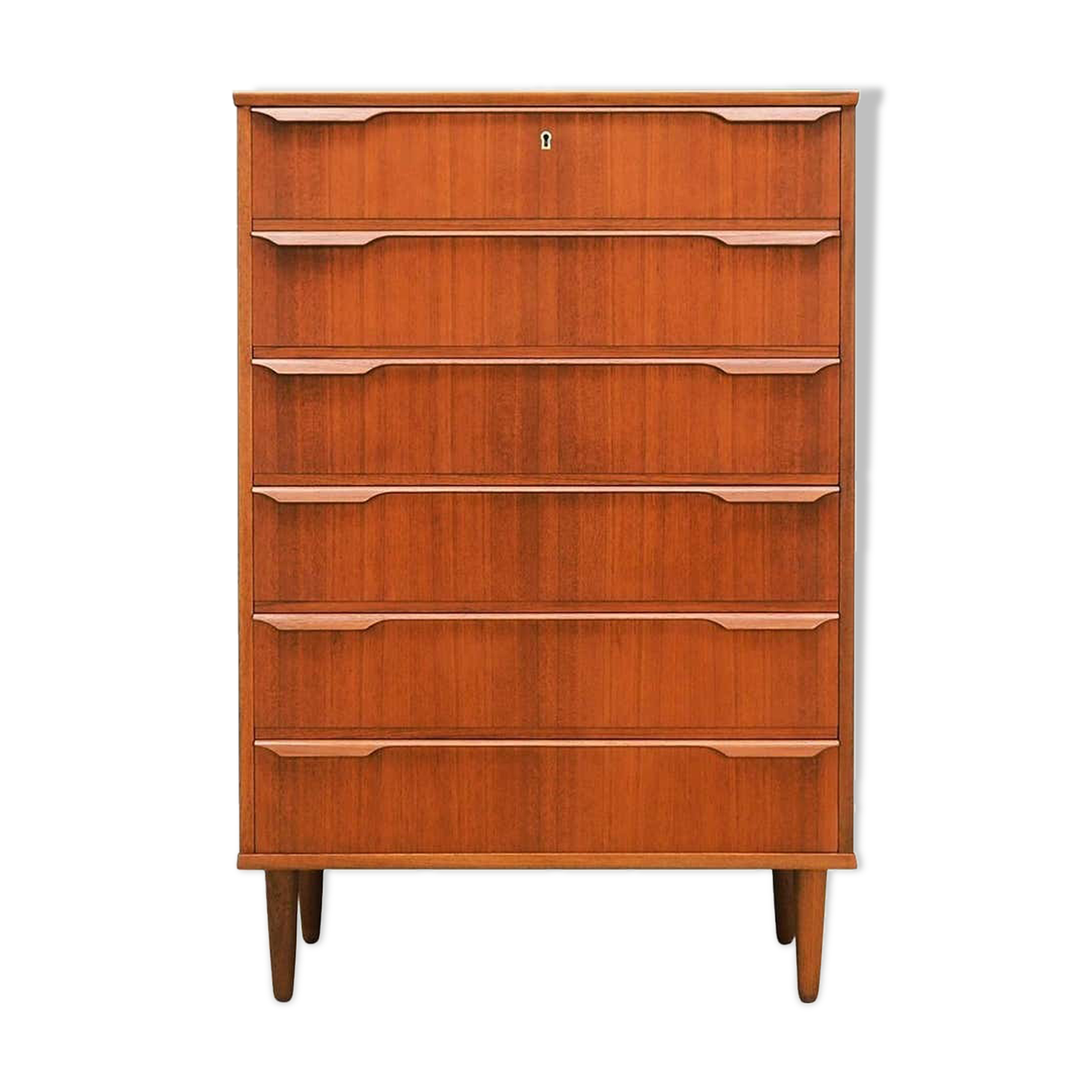 Chest of drawers teak, danish design, 60's, producer: trekanten-hestbæk a/s