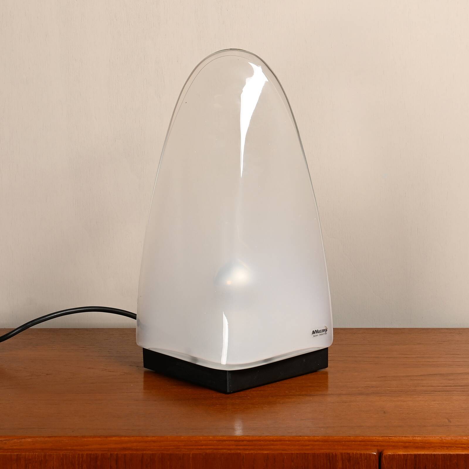 Carlo Nason table or bedside lamp with Murano Glass for Mazzega, Italy 1970's