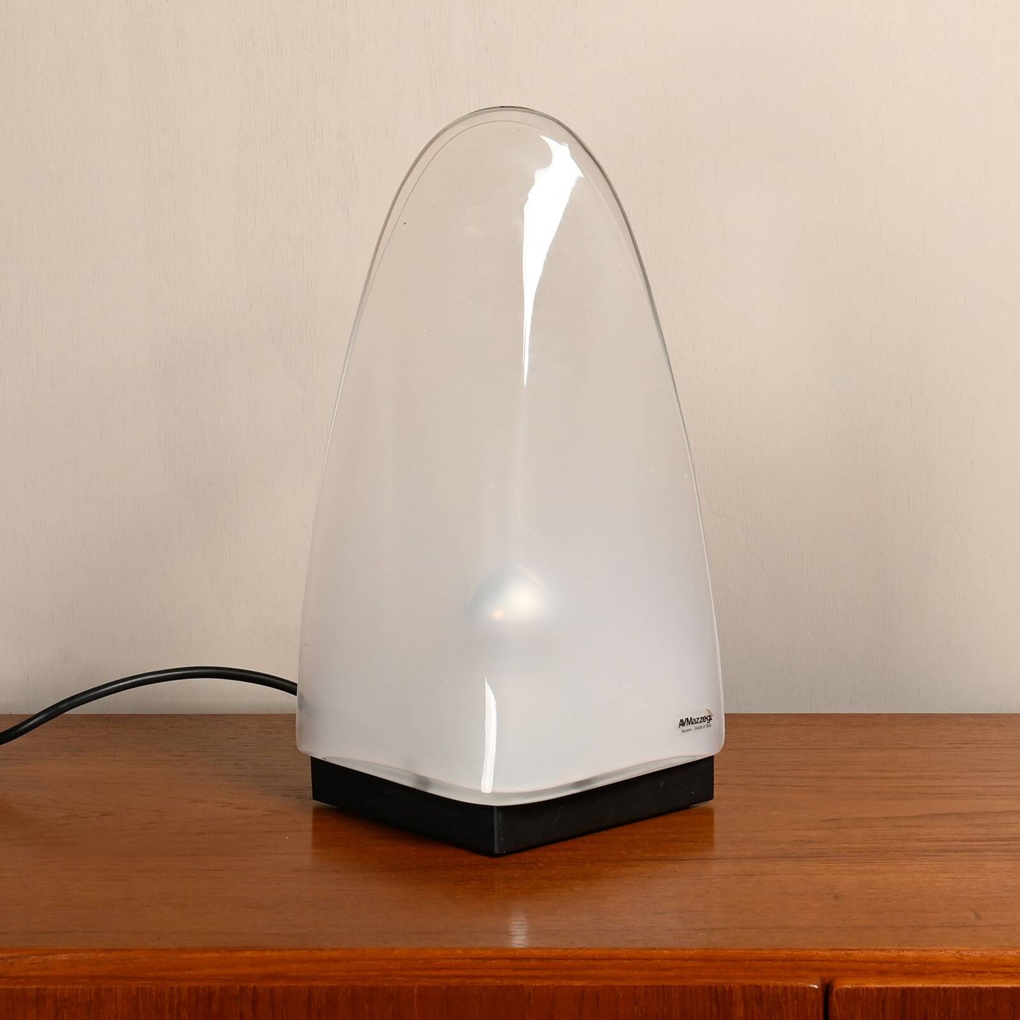 Carlo Nason table or bedside lamp with Murano Glass for Mazzega, Italy 1970's