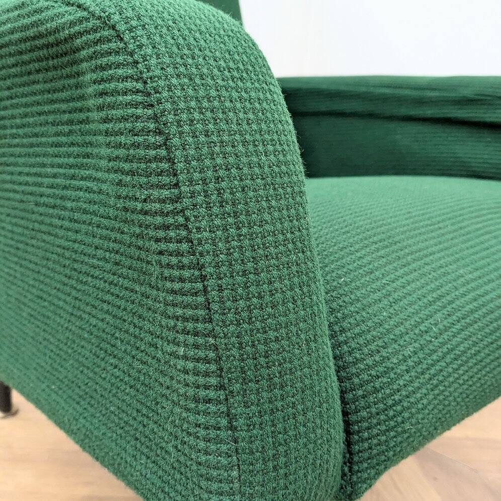 Vintage green modernist armchair