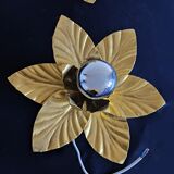 Pair of golden leaf appliques