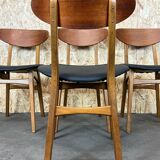 4 teak chairs