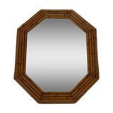 Large bamboo mirror from the 50s