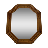 Large bamboo mirror from the 50s