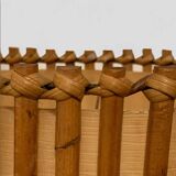 1950s tripod rattan lamp H47