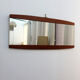 Miroir scandinave en teck 35x79cm