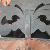 Antique Venetian mirror from the late 19th century – bevelled glass & engraved decoration – 124 x 68