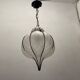 Wrought Iron Murano Glass Light Pendant 1980’s