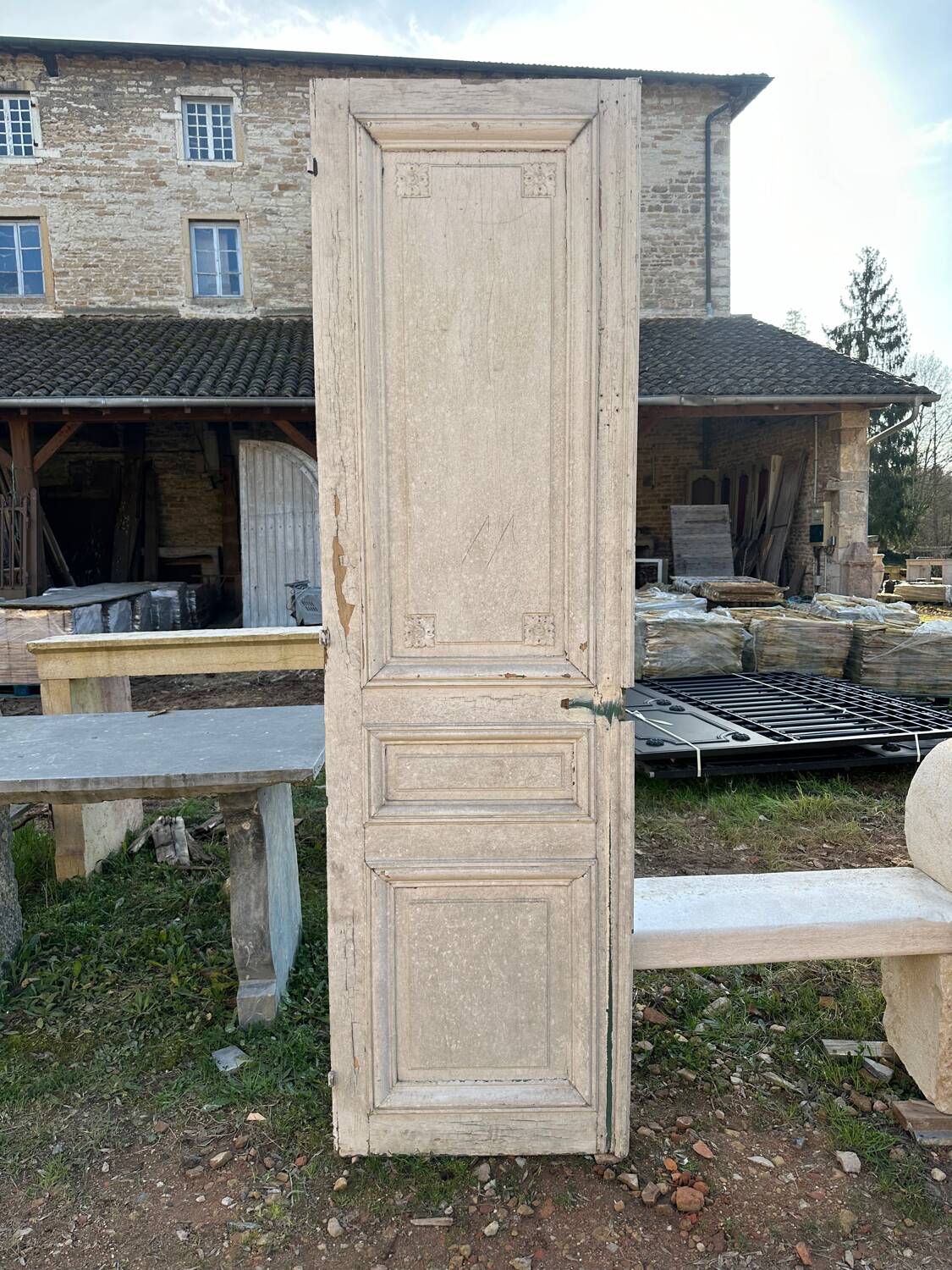 Large Directoire period cupboard door