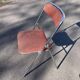 Souvignet 1970 stainless steel folding chair