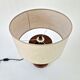 Vintage turned wooden lamp Art Deco style