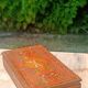 Bulgarian wooden cigarette box, pyrographed and hand-painted.