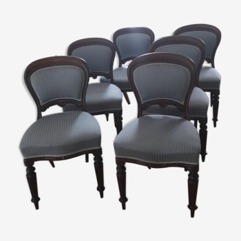 6 chairs Victorian era (XIX century)