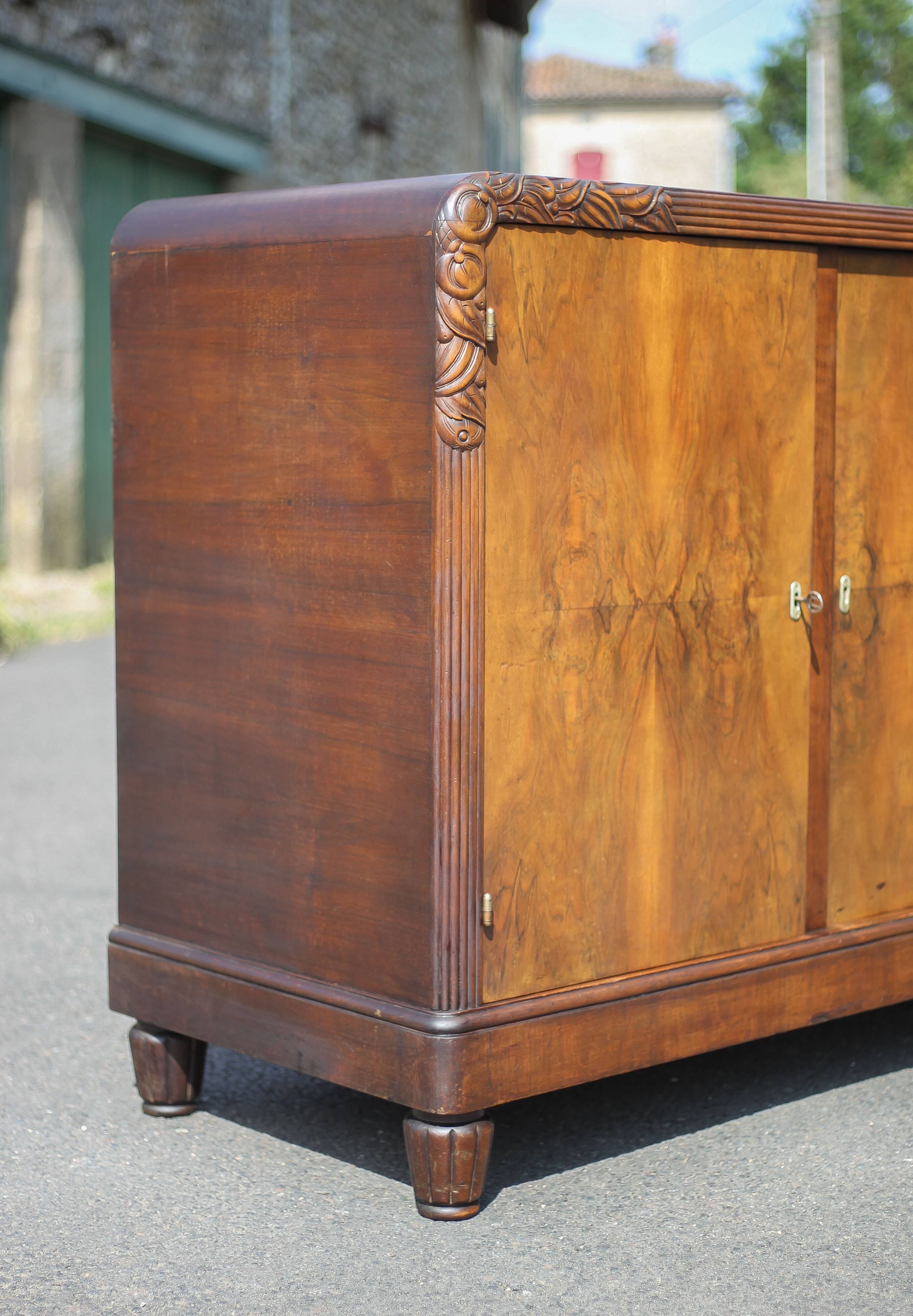 Art Deco sideboard, Art Deco buffet, Art Deco wooden furniture