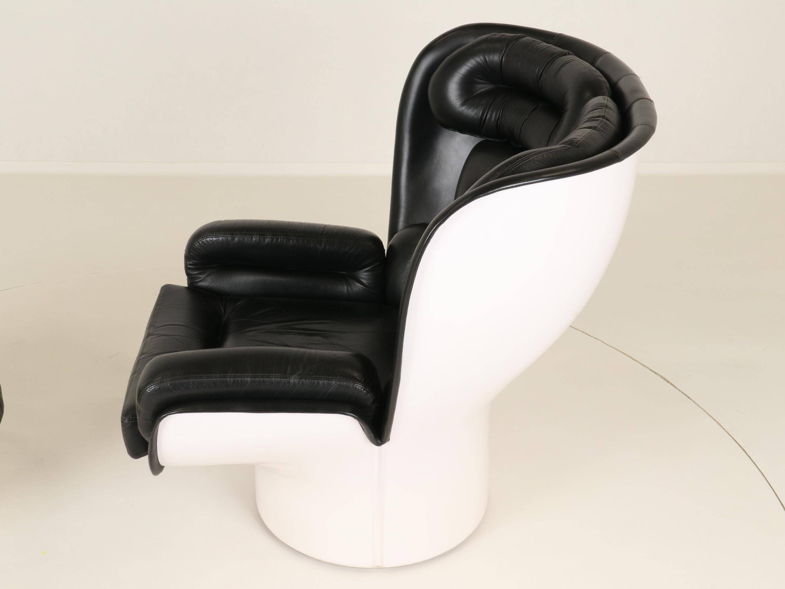 Elda Chair and Ottoman by Joe Colombo for Comfort, Italy, 1970s