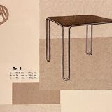 Table Bauhaus fonctionnaliste originale de Mucke Melder