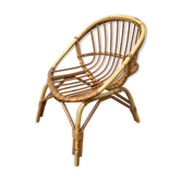 Fauteuil rotin corbeille enfant