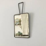 Vintage Beveled Barber Mirror