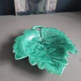 Plat feuille de vigne vert Sarreguemines