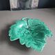 Plat feuille de vigne vert Sarreguemines