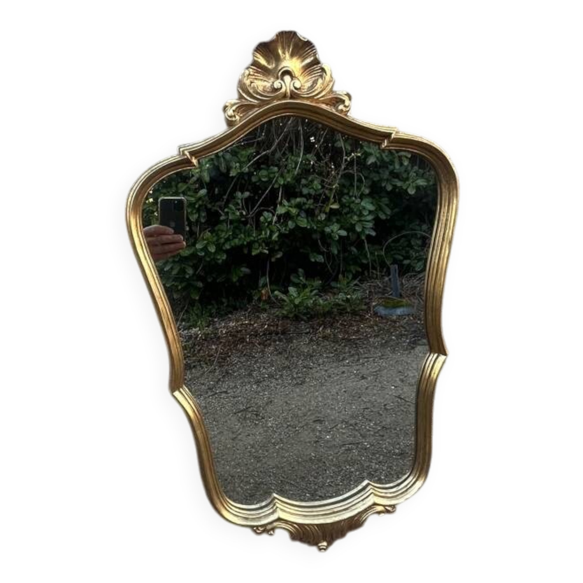Golden Louis XV style mirror