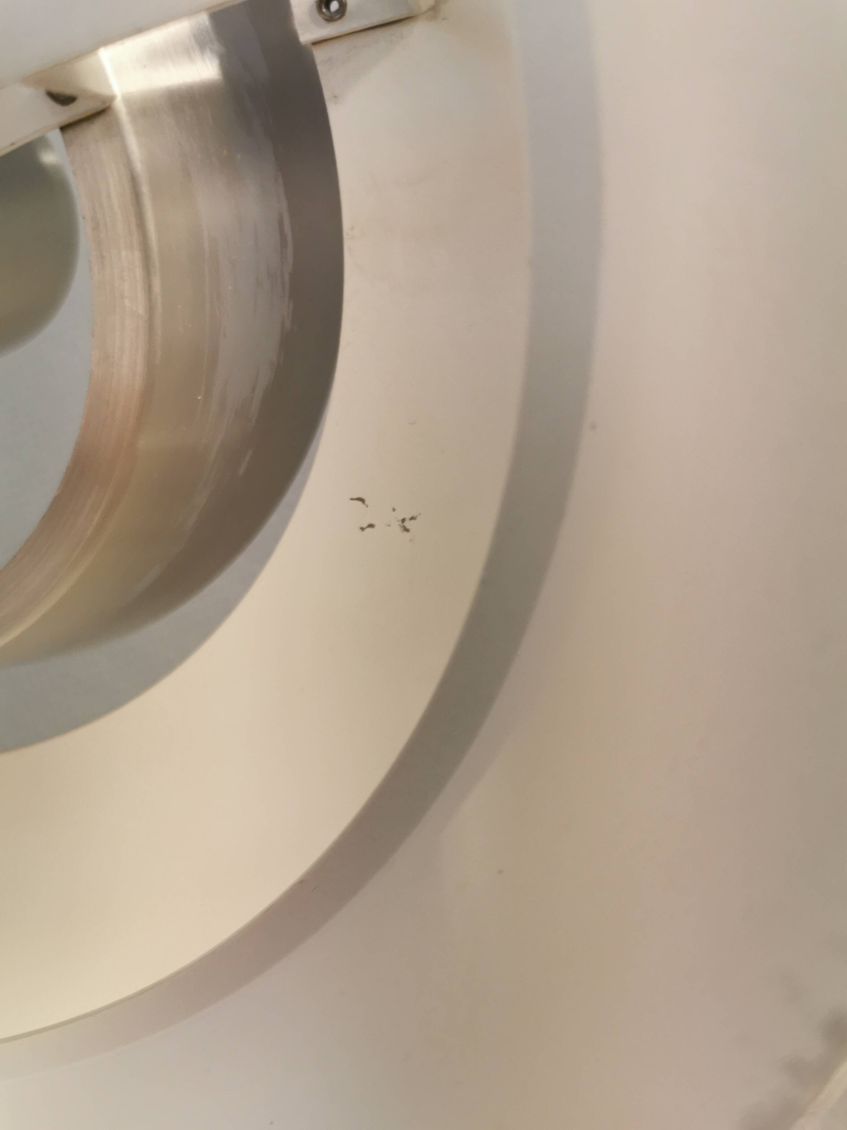 Jo Hammerborg hanging lamp in aluminium designed in 1963. Model Nova