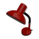 Articulated desk lamp, red, vintage 70s
