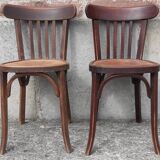 Baumann bistro chairs, 1950s. (Set of 2)