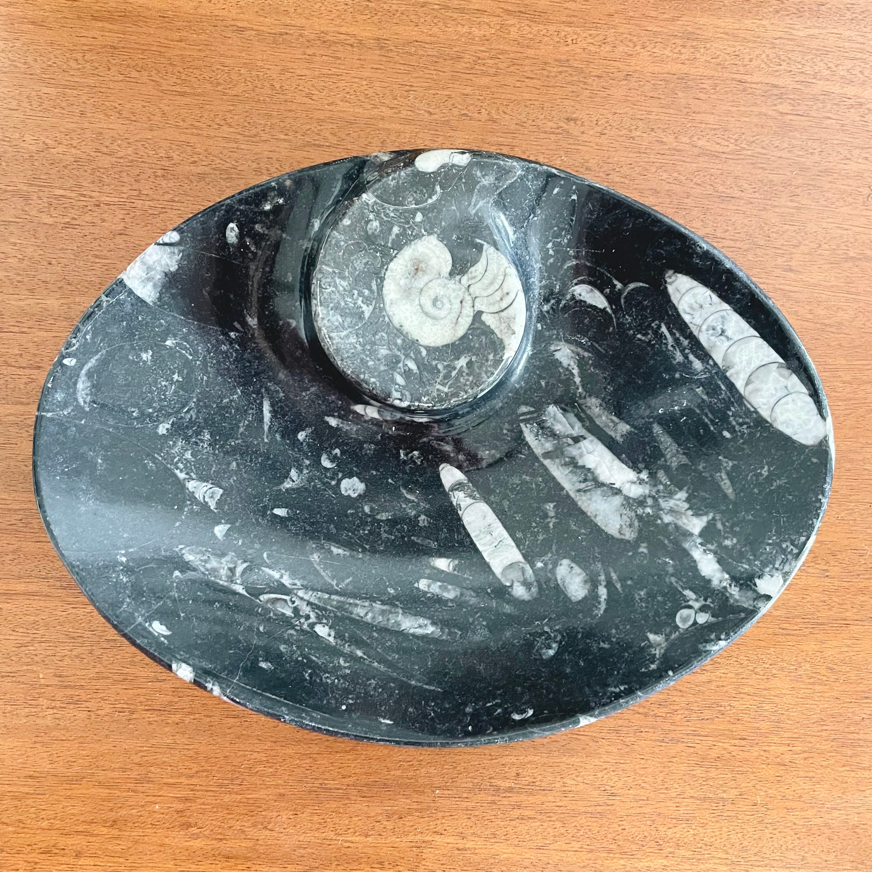 Empty carved stone pocket