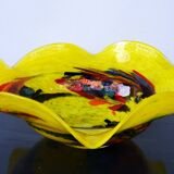 Bol de table multicolore en verre de Murano du milieu du siècle
