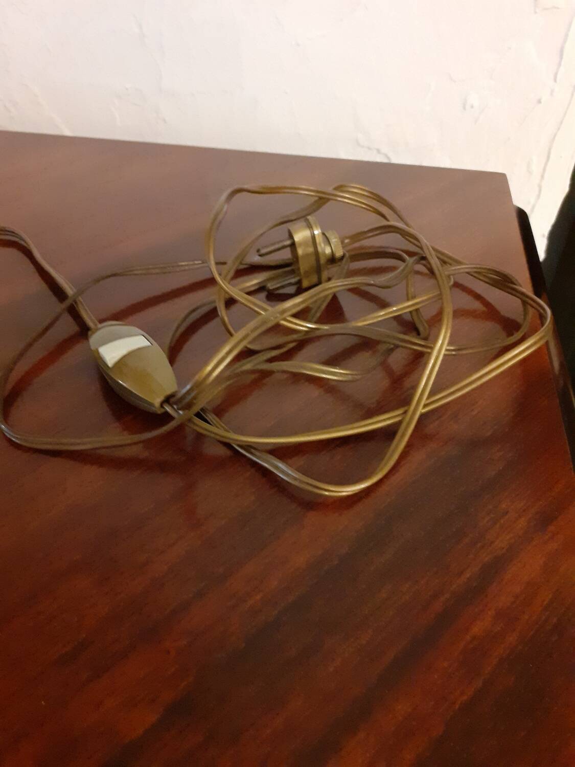 Gilded wood lamp, 1970