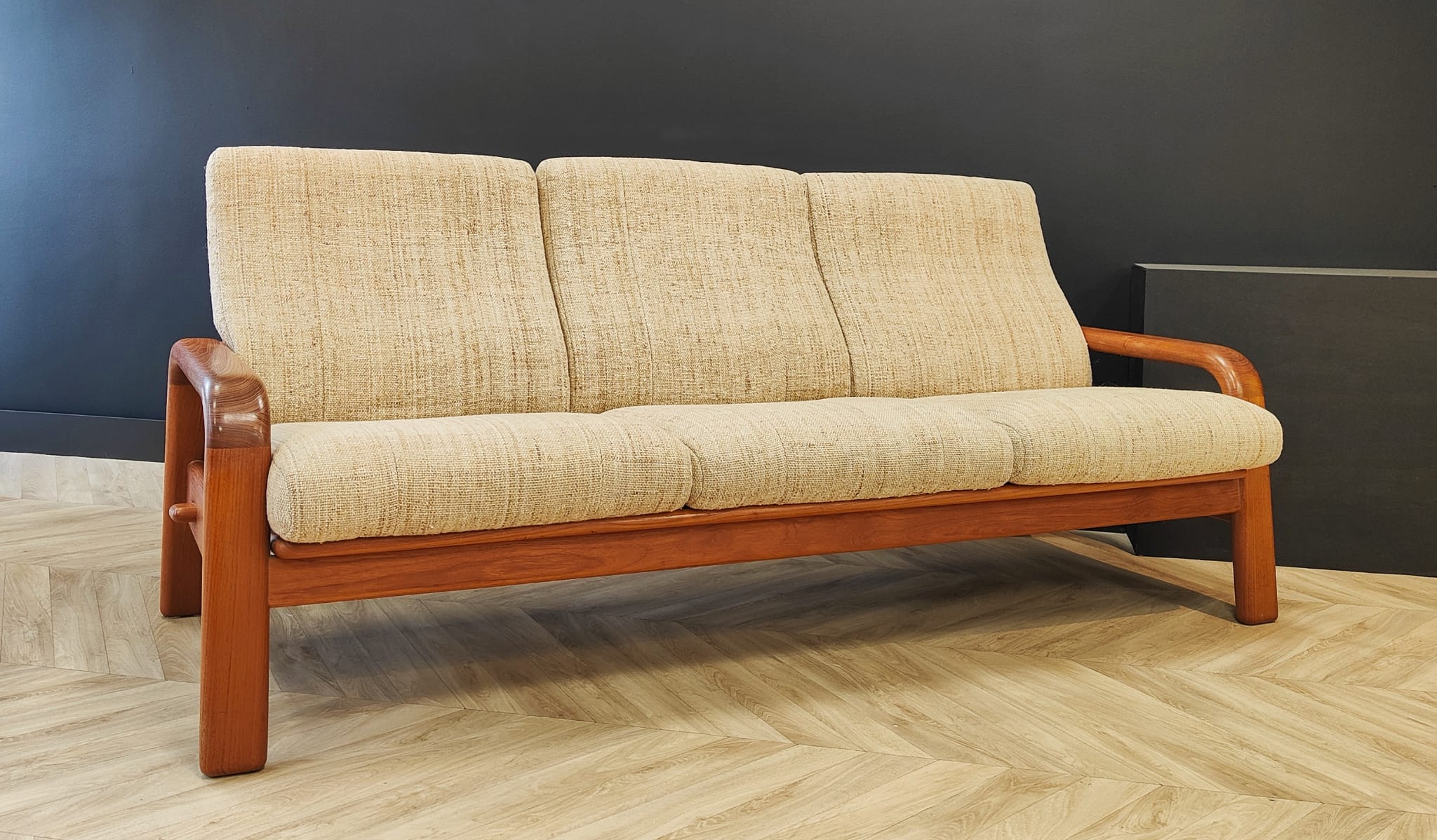 Danish mid century bank vintage sofa