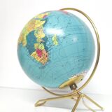 Luminous globe Taride 1970 golden tripod foot