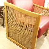 Pair of cane armchairs, 1970