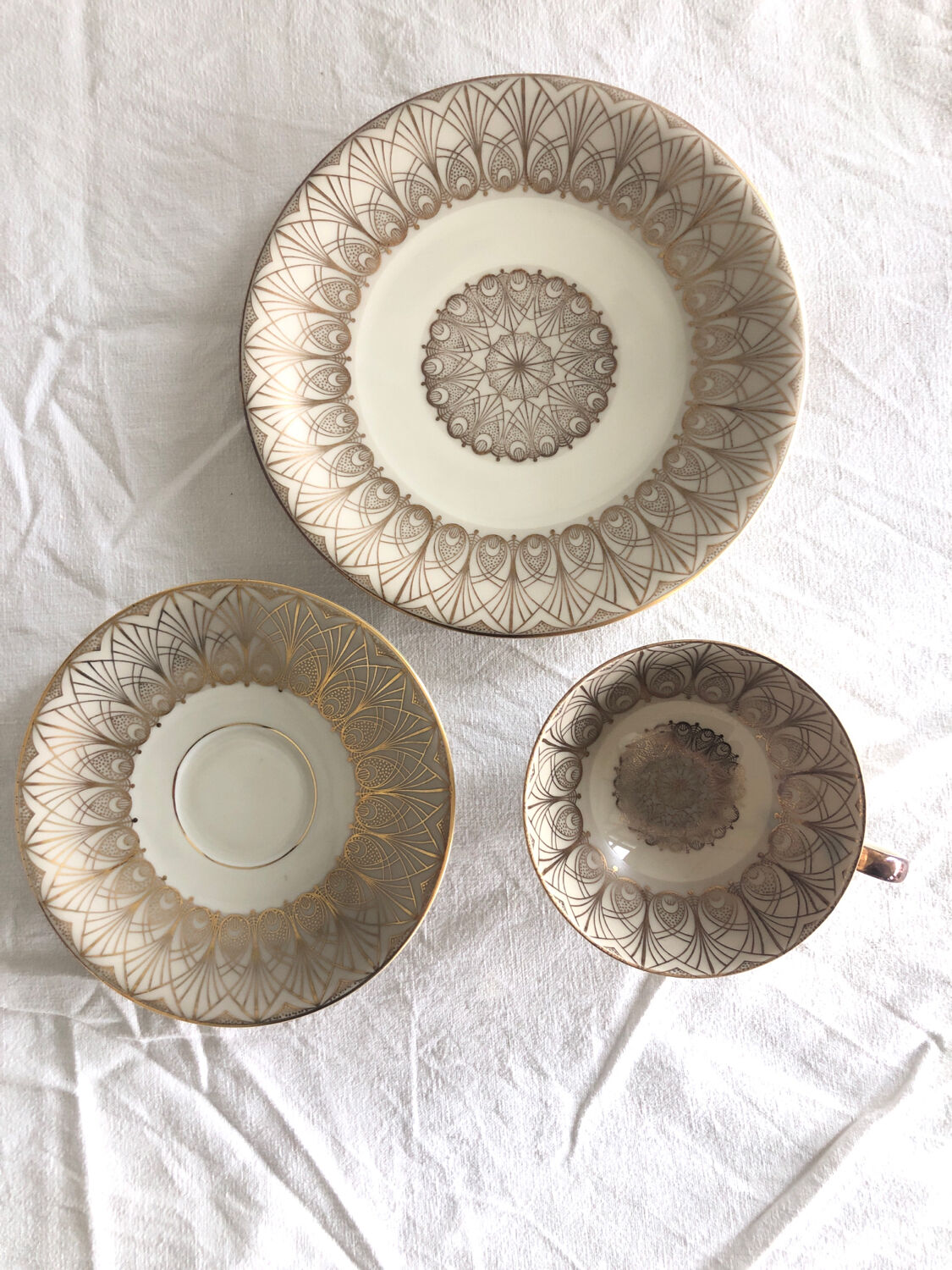 Set for tea cups under cups plates Bavaria Germany